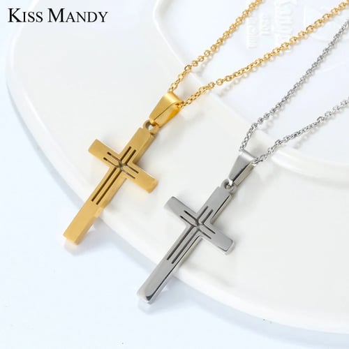 Kiss Mandy Men Cross Necklace Pendant