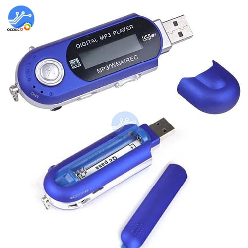 Portable Music MP3 Player Digital USB LCD Screen Support 32GB Flash TF FM Radio 