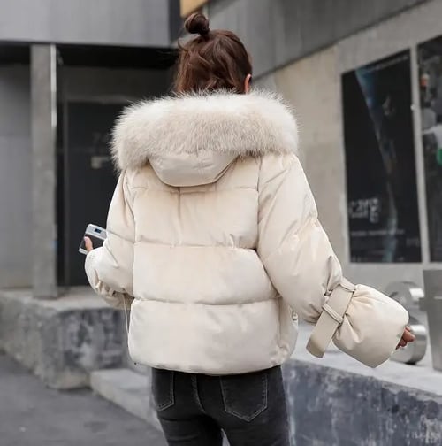 Women's Thicken Warm Short Sweet Faux Fur Coat Jacket Hooded Winter Zipper Coats