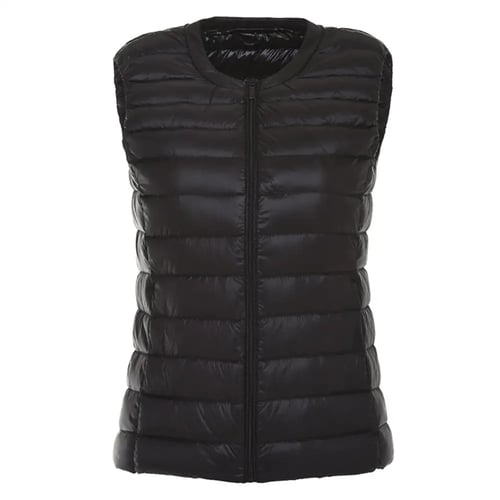 Womens Winter Ultralight duck Down vest Sleeveless Waistcoat Jacket Puffer Coat 