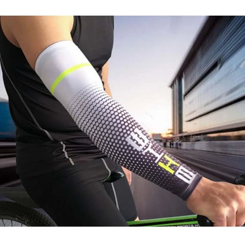 1 Pair Ice Arm Sleeves UV Protection Cuff Cover Outdoor Sports Arm Warmers 