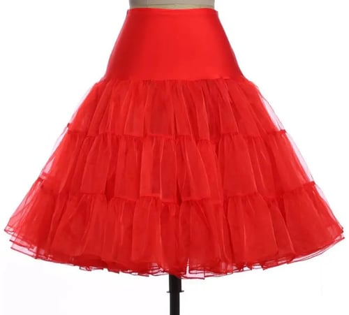 Retro Short Tutu Petticoat Underskirt Rockabilly Net Skirt Wedding Pettiskirt 