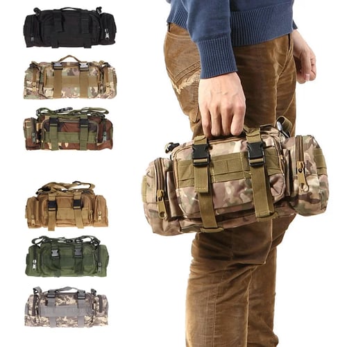 Outdoor Climbing Tactical Camo Gadget Waist Bag Military Molle Pouch Pack Travel 