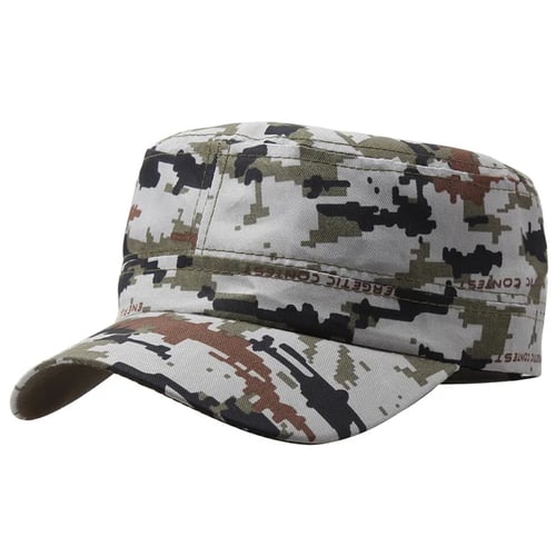 Men's Baseball Cap Adjustable Hat Camo Army Military Hat Hip Hop Fashion Casual 