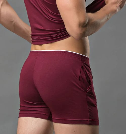High Quality Superbody Men S Sexy Boxer Shorts Trunks Cotton Solid Shorts Men Brand Clothing Shorts Men Boxers Home Sleep Wear Buy High Quality Superbody Men S Sexy Boxer Shorts Trunks Cotton Solid