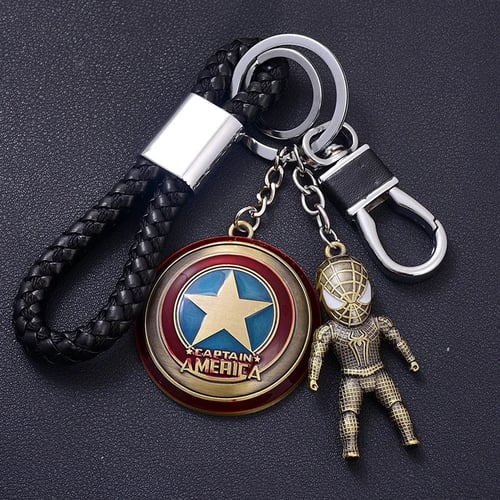 S.H.I.E.L.D Marvel's The Avengers Keychain Silver Keyring Pendants Glass Gifts