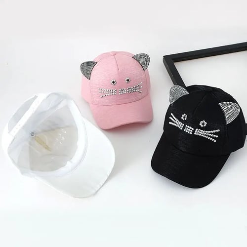 Cute Cat Ear Baby Baseball Cap Adjustable Sun Hat Child Boys Girls Hip Hop Hats 