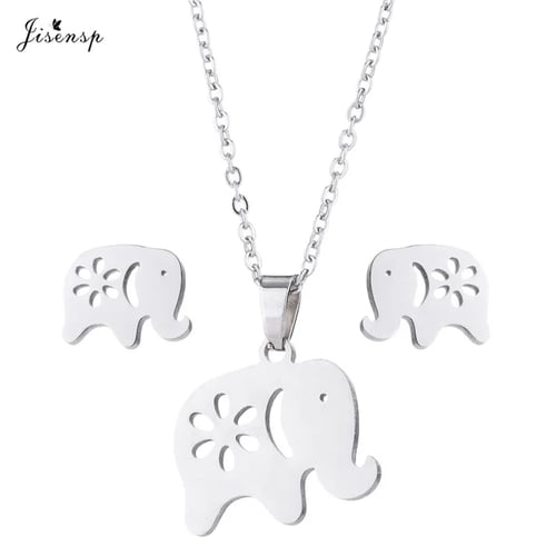 Lucky Cute Elephant Necklace Pedant Present For Her 