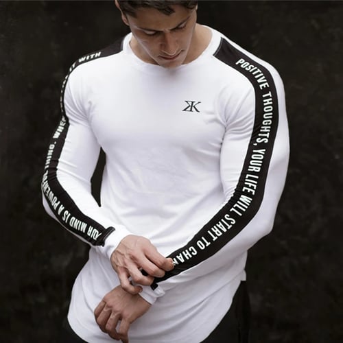 Men's Fitness Compression Base Layer Tops Running Gym Sports T-Shirts Quick-dry 
