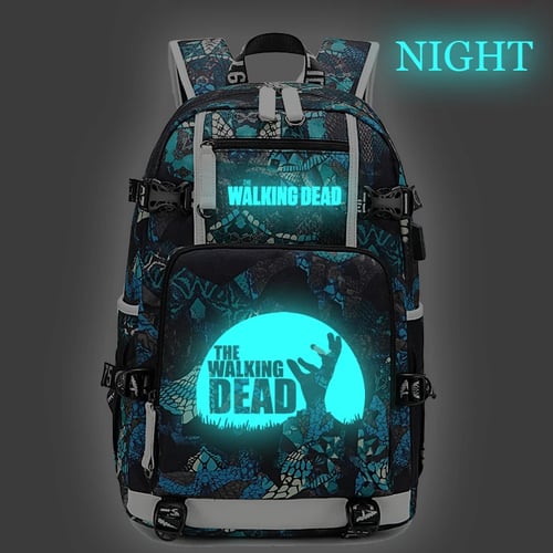 The Walking Dead Laptop Backpack Bags School Bags Bookbag Satchel Mochila