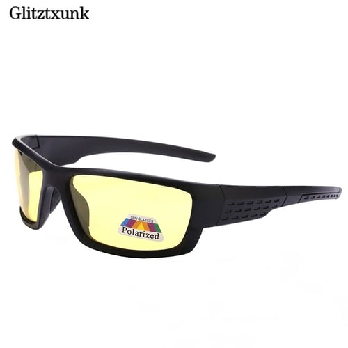 Glitztxunk Polarized Sunglasses Men Driving Square Glasses 