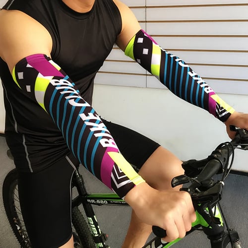 Cycling Ice Silk Arm Warm Covers Sun Protection Oversleeve Sport Outdoor Driving 