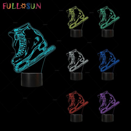 Details about   3D illusion Night Light LED Table Desk Lamp 7 Colour Change Birthday Party Gift 