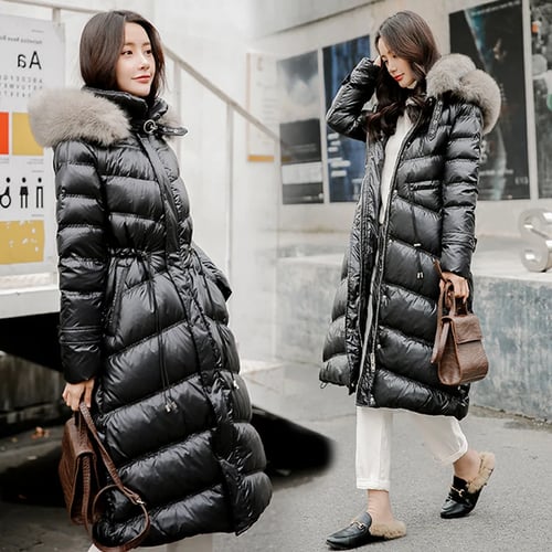 Down Duck Long Overcoat Jacket Winter Thick Parka Coat Women Outwear Winter Warm