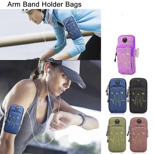 Outdoor Running Wrist Armband Sports Arm Band Bags Mobile Phone Holder Pouch gym