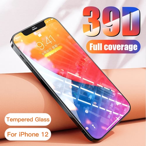 39d Full Cover Tempered Glass For Iphone 6 6s 7 8 Plus X Xr Xs Max Hd Screen Protector For Iphone Se 11 12 Pro Max Glass Cases Buy 39d Full