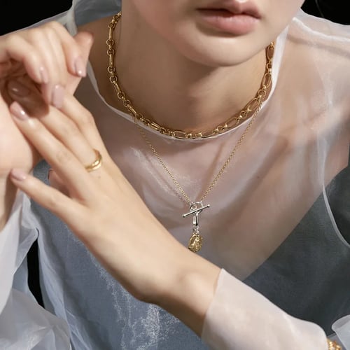 BAMOER Women Necklace S925 Sterling Silver Elegant declaration Pendant & Pearl 
