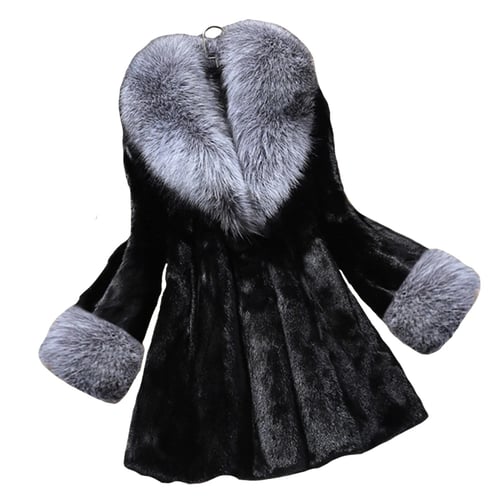 Faux Fur Coats Large Size 4xl Imitation, Expensive Real Fur Coats Uk