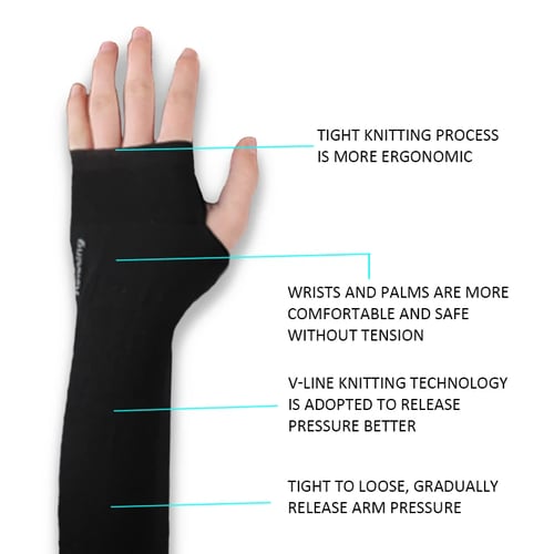 Ice Silk Arm Sleeves Sun Protection Gloves Cycling Sports Sunscreen Arm Warmer 