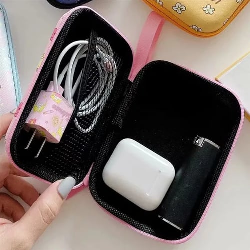 Hard Earphones Earbuds Airpods Carrying Storage Case Cover Zippered Pouch 
