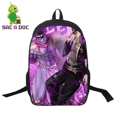 JoJos Bizarre Backpack School Bag Lightweight Large Capacity Office Travel Style A 