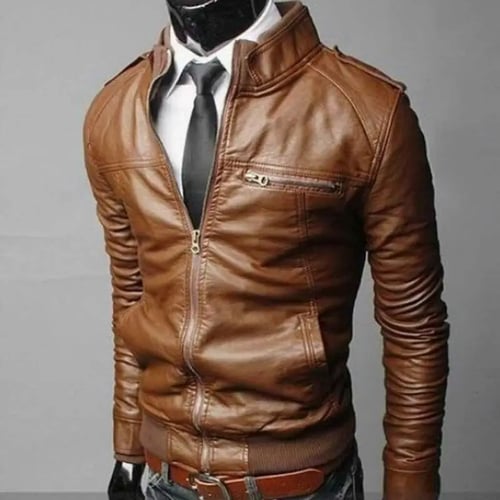 Men's Slim Fit collar jackets fashion New Hot jacket Tops Casual coat outwear