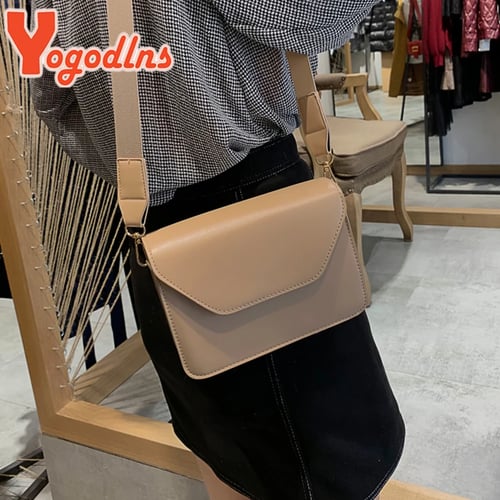 Yogodlns Quality PU Leather Tassel Bag Shoulder Bags Women Messenger Handbag 