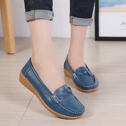 Fashion Womens Casual Loafers Moccasin Suede Ballerina Ballet Slip On Flat Shoes