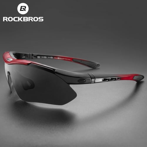 Men Polarized Sports Sunglasses Mountain Bike Riding Road Bike Glasses 5 Lens 