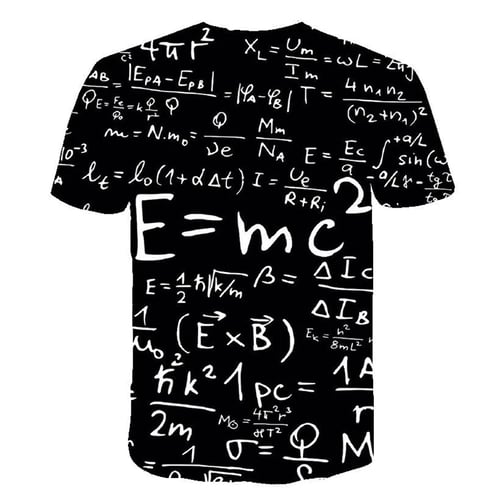 new math formula short sleeved men's t shirt 3D printing o collar men's fashion punk t men's size street clothes - buy 2021 new math formula short men's