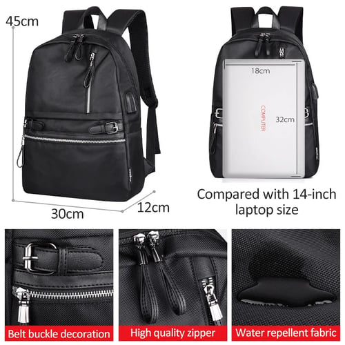 Laptop Travel Backpack Men Usb Charging Anti Theft Waterproof Notebook Bag