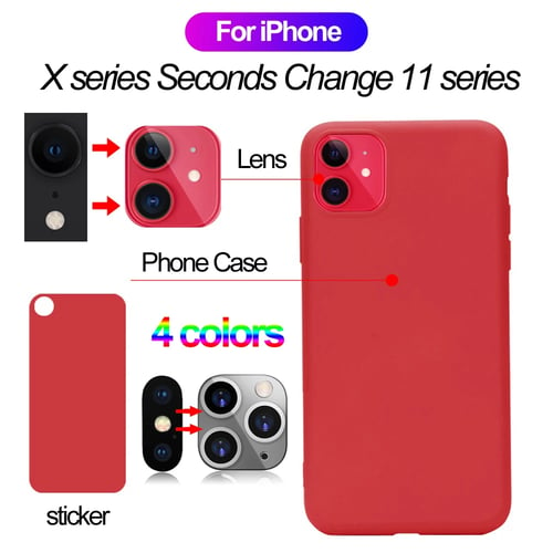 Fake Camera Lens Sticker Phone Protector Case Set For I Phone X Xr Xs Max Seconds Change To I Phone 11 11 Pro 11 Pro Max Buy Fake Camera