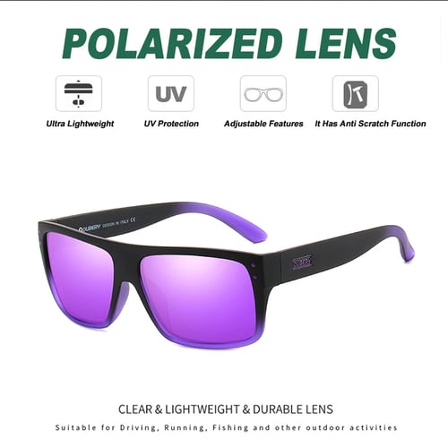 DUBERY Polarized Sport Sunglasses For Men Women Outdoor Driving Fishing Glasses 