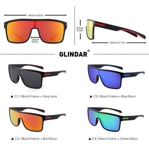 Revo Men's Round Sport Sunglasses Black Frame/Drive Lens One Size 