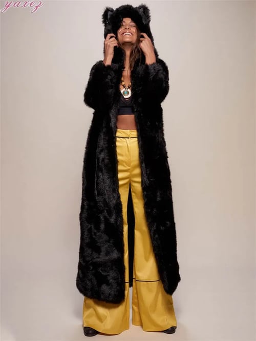 Unreal Fur Teddy Coat in Black Womens Clothing Jackets Fur jackets 