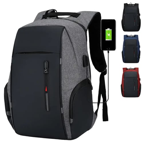 Anti theft USB Charging Backpack Travel Shoulder Bag Laptop Student Backpacks