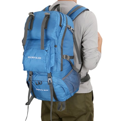 Unisex 50L Travel Backpack Hiking Sport Rucksack Camping Outdoor Bag Waterproof 