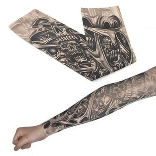 Fashion tatuaje sleeves brazo warmer UV protection outdoor Fake tatuaje brazo slewwp 4 