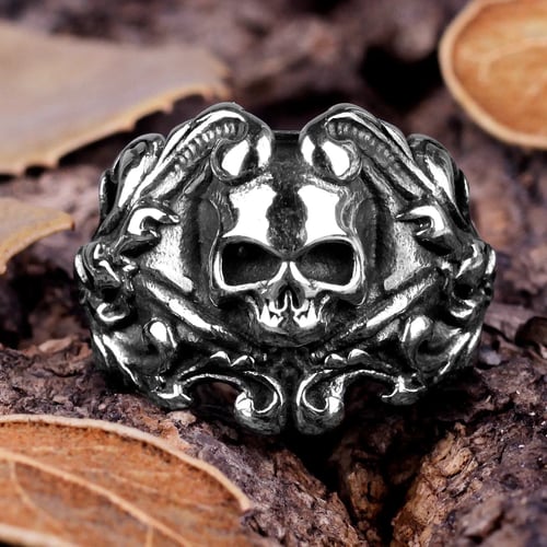 Gifts Vintage Rock Fashion Accessories Gothic Creative Lighter Rings Punk Biker 