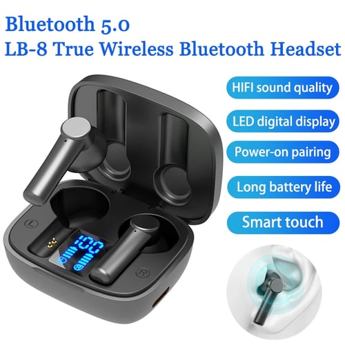 LB-8 Tws Wireless Bluetooth Headphones Smart Touch with Mic Headset Waterproof Earrings for - buy LB-8 Tws Wireless Bluetooth Headphones Smart Touch with Mic Headset Waterproof Sport Earrings for: prices, reviews