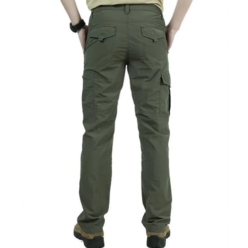 Mens Trekking Climbing Hiking Trousers Quick Dry Outdoor Tactical Combat Pants 