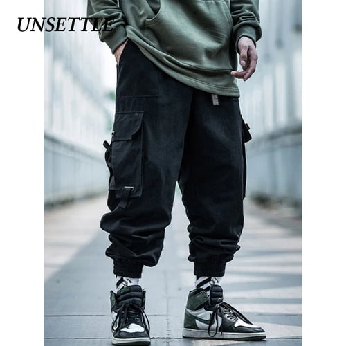 Autumn Men's Casual Baggy Cargo Overalls Military Trousers Loose Plus Size Pants 
