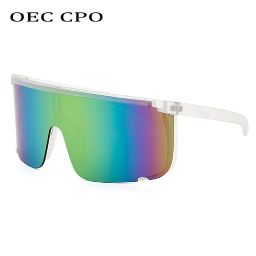 One Piece Sunglasses Goggle Sun Glasses Men Women Windproof 