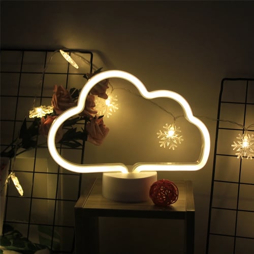 Cute Night Light Rainbow Neon Sign Led For Home Decoration Lamps Girls Bedroom Cactus Lamp Dropshipping - Home Decor Dropshippers India