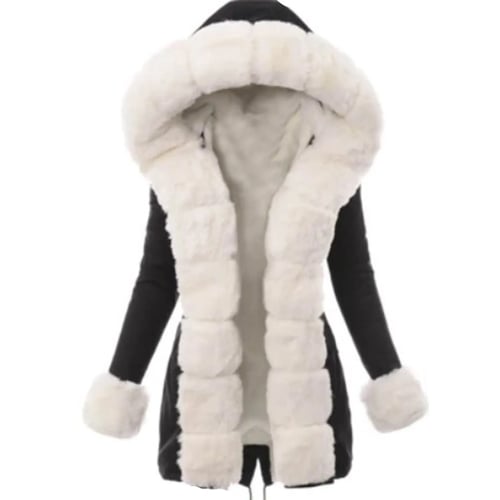 Winter Women Long Cotton Coat Faux Thick Plush Wool Coat Female Hairy Overcoat Fluffy Warm Outerwear Plus Size - buy Winter Women Long Cotton Coat Fur Jacket Thick