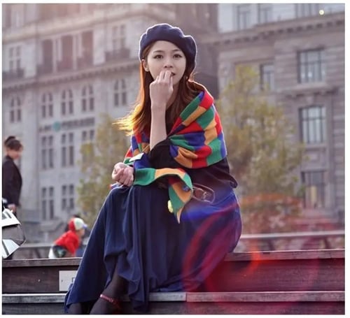 Women Sweet Warm Wool Winter Beret French Artist Beanie Hat Ski Cap Solid Hats 