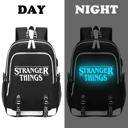 Stranger Things backpack Usb charging student book Bag Men Laptop teenagers Bag 
