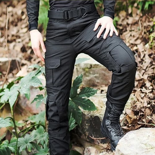 Waterproof  Mens Tactical Military Pants Combat Cargo Casual Trousers Camouflage 