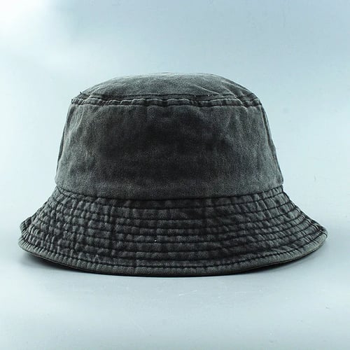 Denim Cotton Washed Bucket Hat Men Women Panama Hip Hop Cap Fishing Hats Outdoor Sport Fisherman Caps 