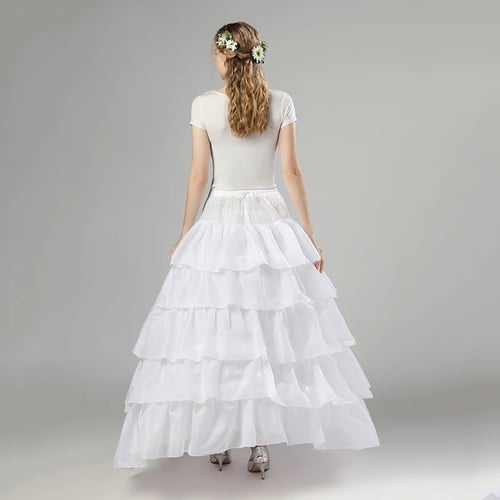 Wedding Petticoat Bridal Hoop Crinoline Prom Underskirt Fancy Skirt Slip 
